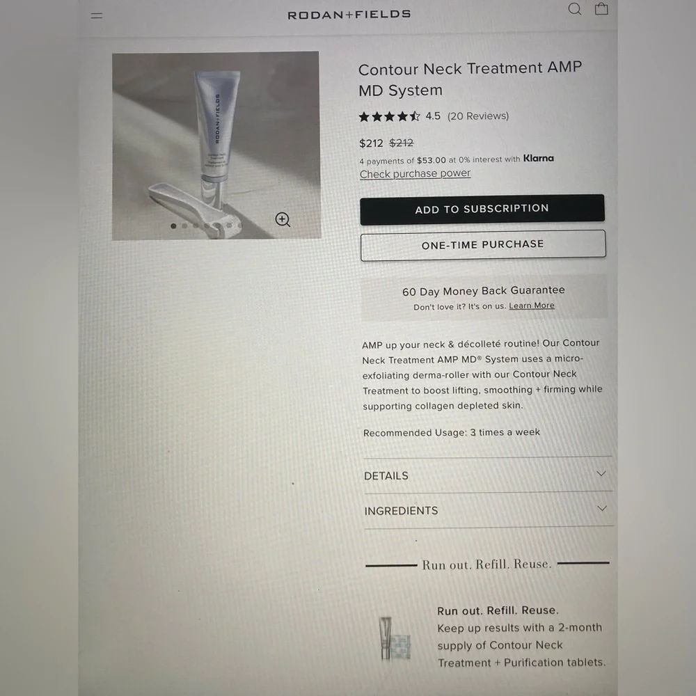 New in Box -Rodan + Fields Amp MD Derma-Roller Kit - Picture 3 of 4
